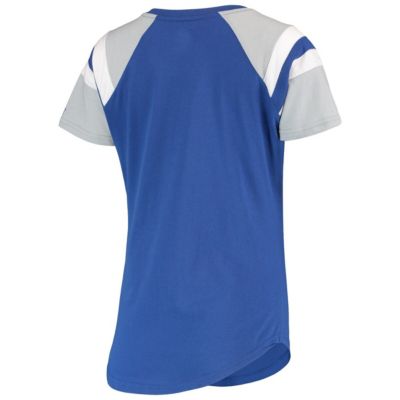 MLB Los Angeles Dodgers Game On Notch Neck Raglan T-Shirt