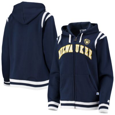 MLB Milwaukee Brewers Vintage Full-Zip Hoodie