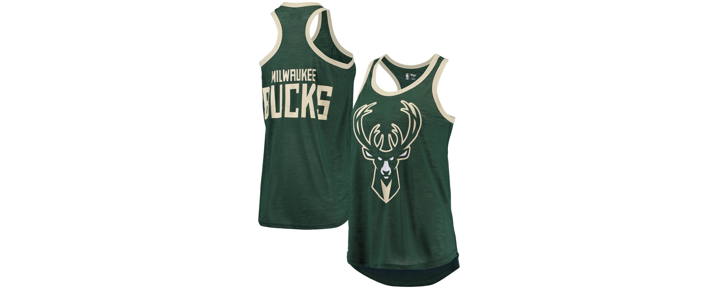 NBA Hunter Milwaukee Bucks Showdown Scoop-Neck Racerback Tank Top