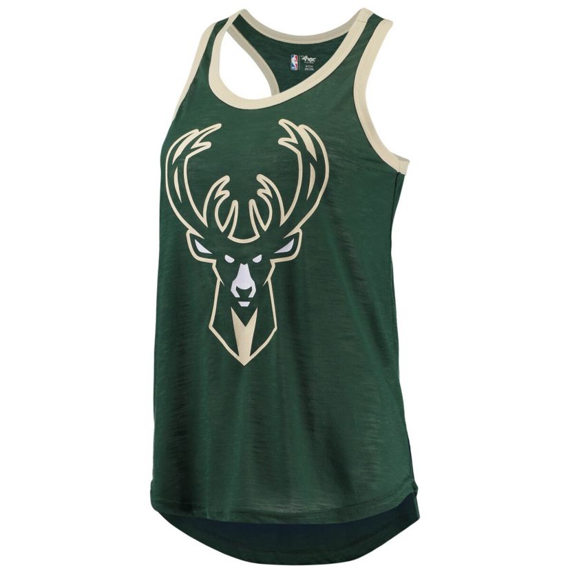 NBA Hunter Milwaukee Bucks Showdown Scoop-Neck Racerback Tank Top