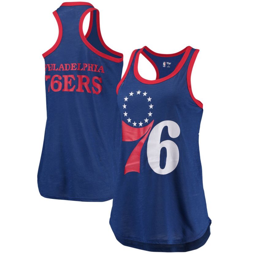 NBA Philadelphia 76ers Showdown Scoop-Neck Racerback Tank Top