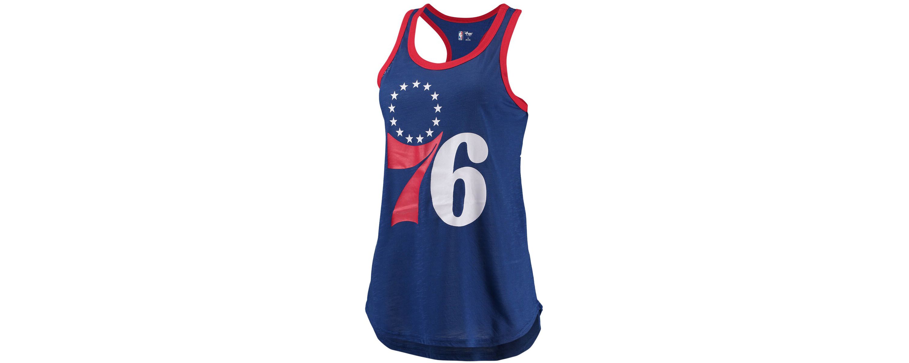 NBA Philadelphia 76ers Showdown Scoop-Neck Racerback Tank Top