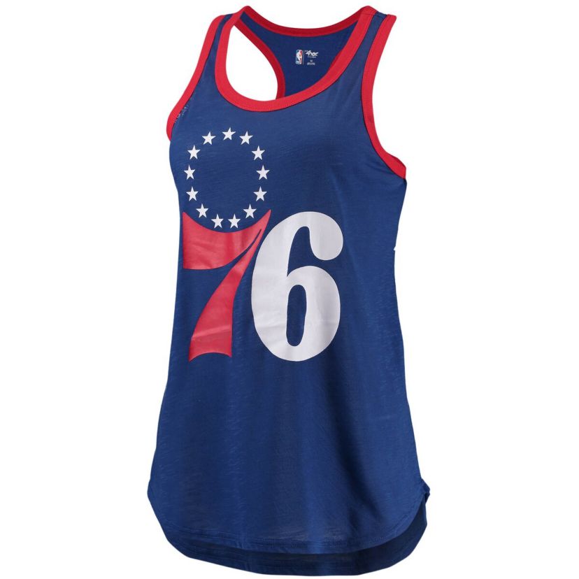 NBA Philadelphia 76ers Showdown Scoop-Neck Racerback Tank Top