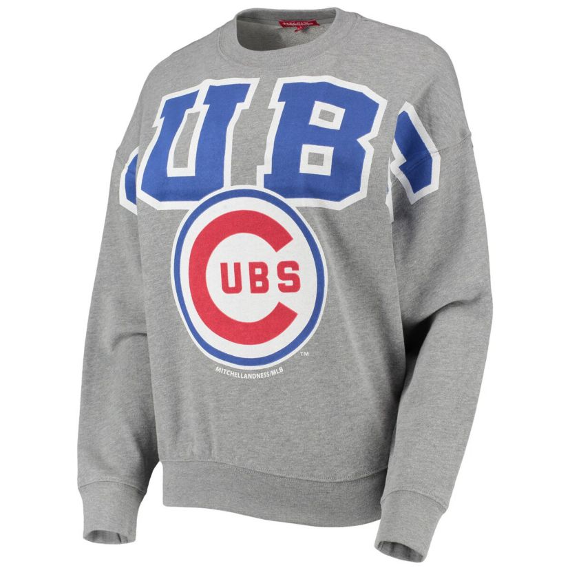 MLB ed Chicago Cubs Cooperstown Collection Logo Lightweight Pullover Sweatshirt