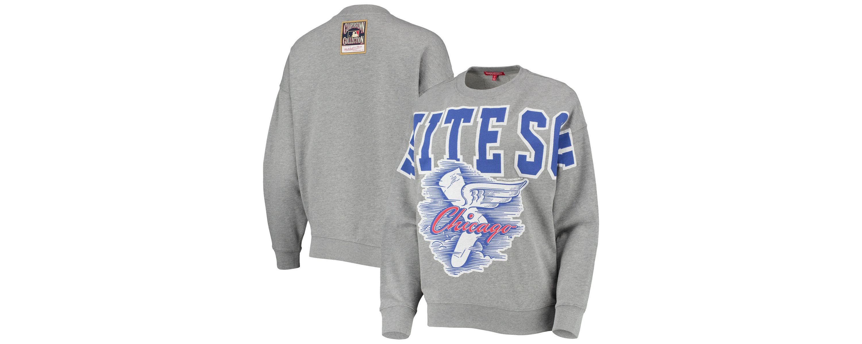 Chicago White Sox MLB ed Chicago Sox Cooperstown Collection Logo Lightweight Pullover Sweatshirt