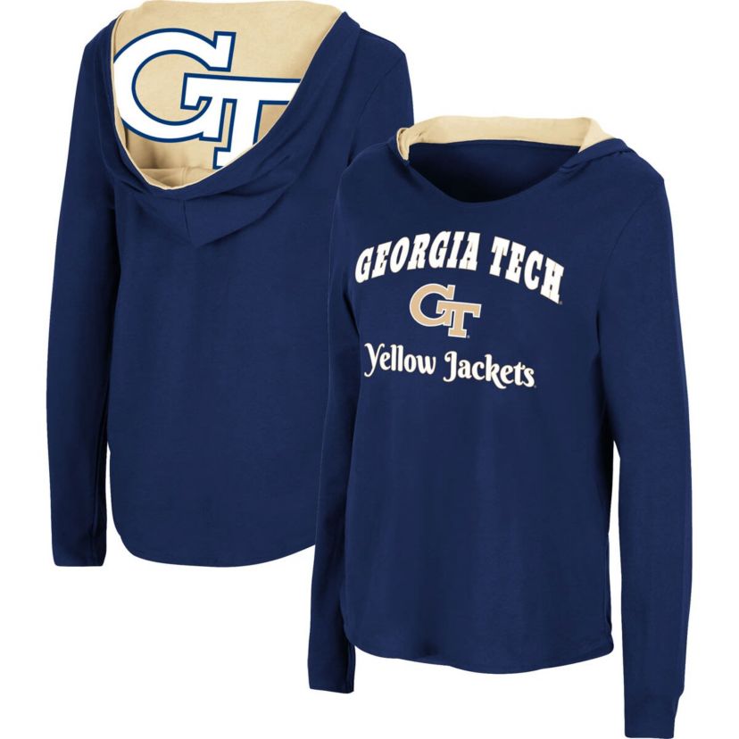 Georgia Tech Yellow Jackets NCAA Georgia Tech Jackets Catalina Hoodie Long Sleeve T-Shirt