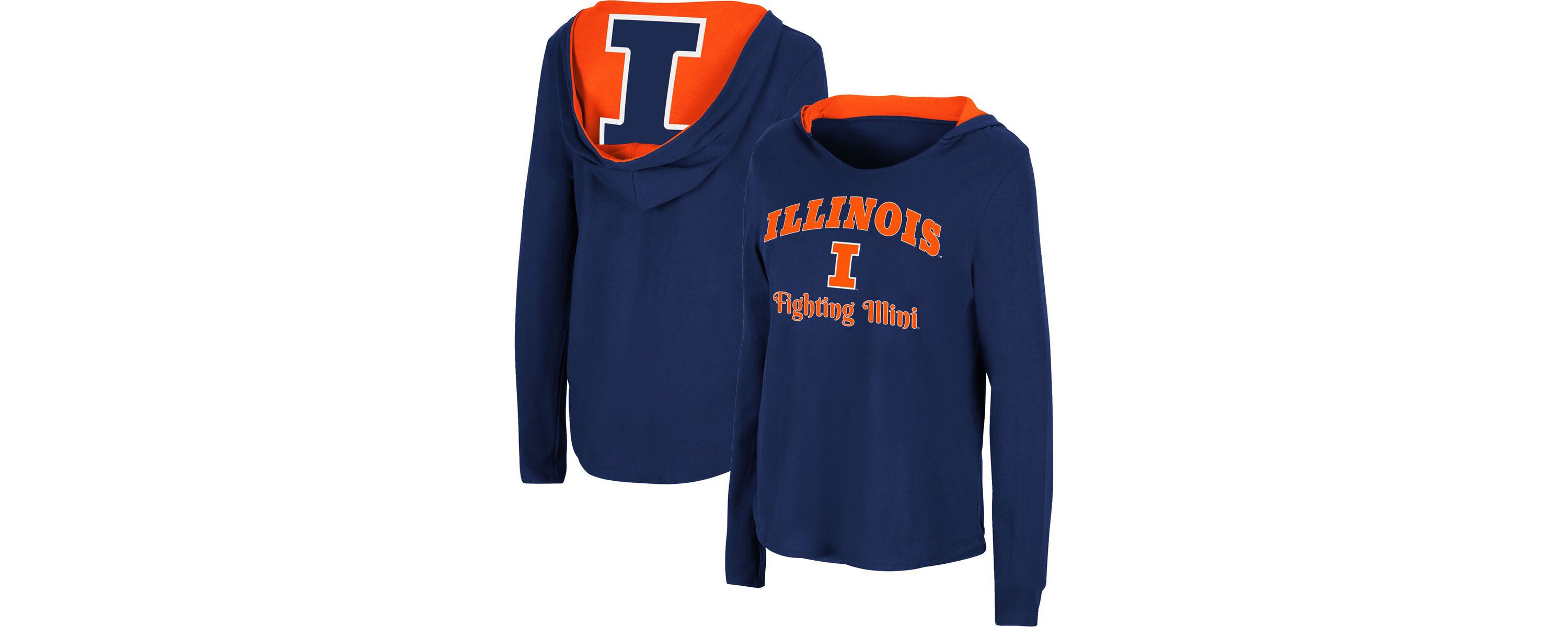 NCAA Illinois Fighting Illini Catalina Hoodie Long Sleeve T-Shirt