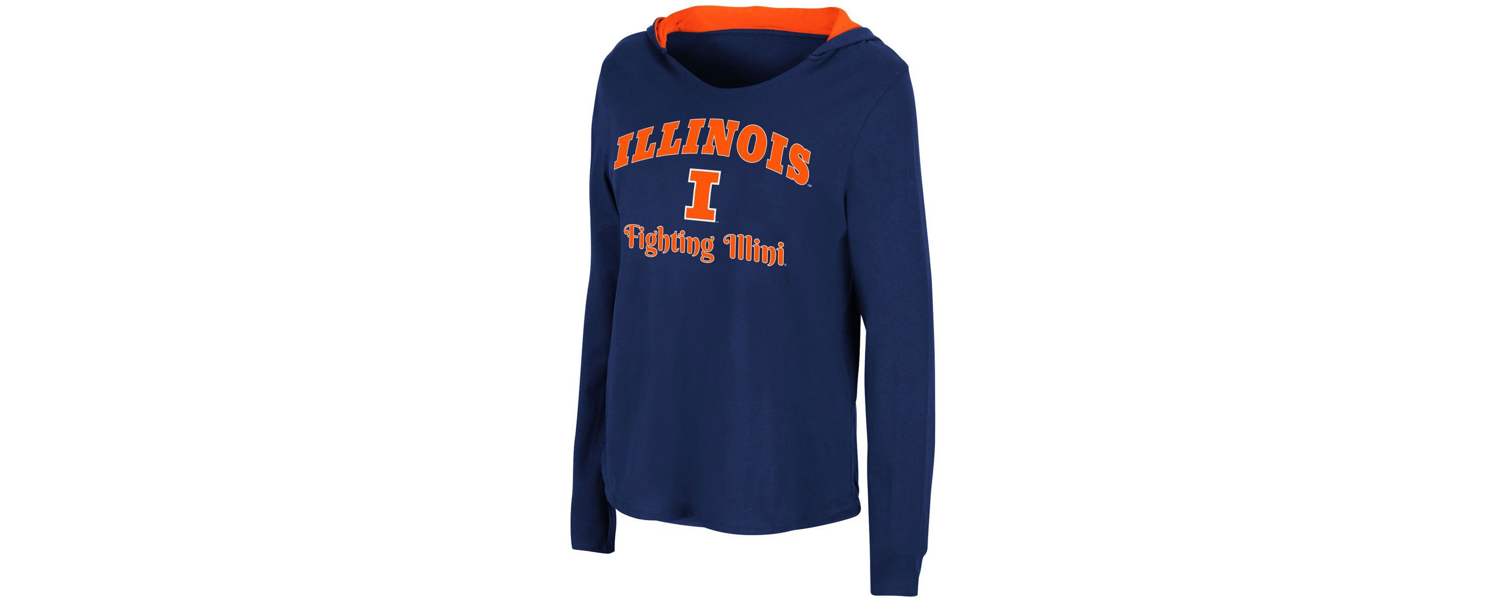 NCAA Illinois Fighting Illini Catalina Hoodie Long Sleeve T-Shirt