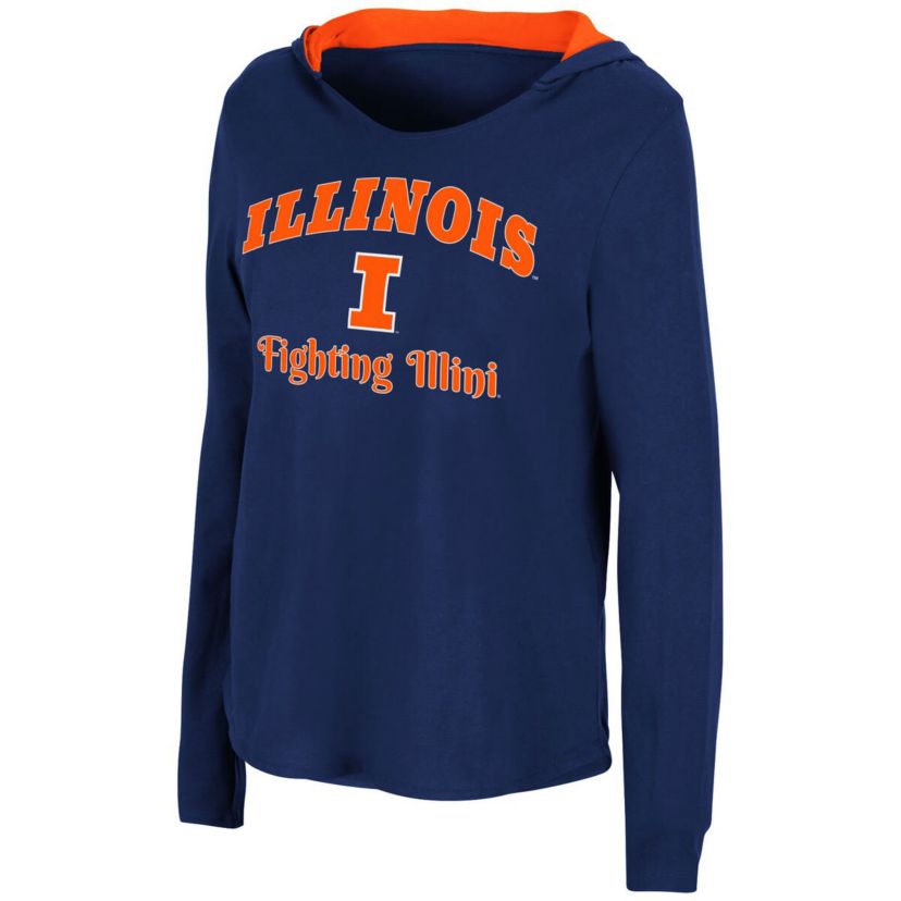 NCAA Illinois Fighting Illini Catalina Hoodie Long Sleeve T-Shirt