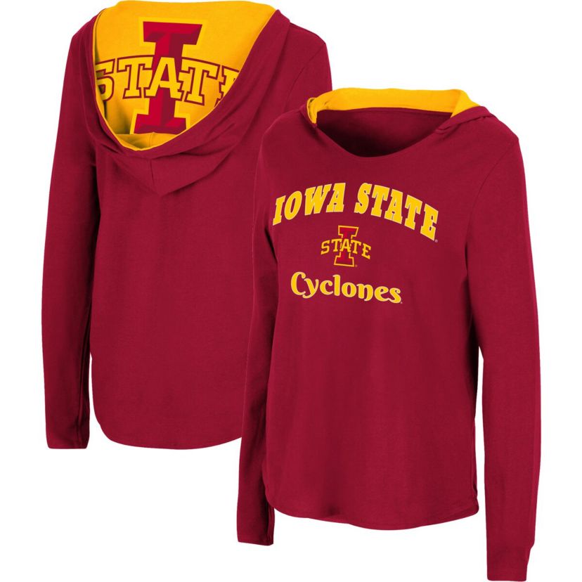 NCAA Iowa State Cyclones Catalina Hoodie Long Sleeve T-Shirt