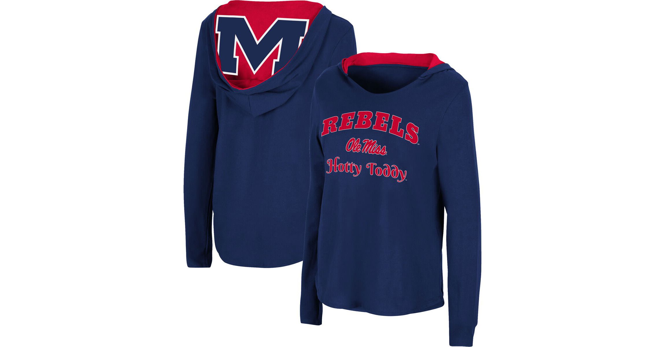NCAA Ole Miss Rebels Catalina Hoodie Long Sleeve T-Shirt