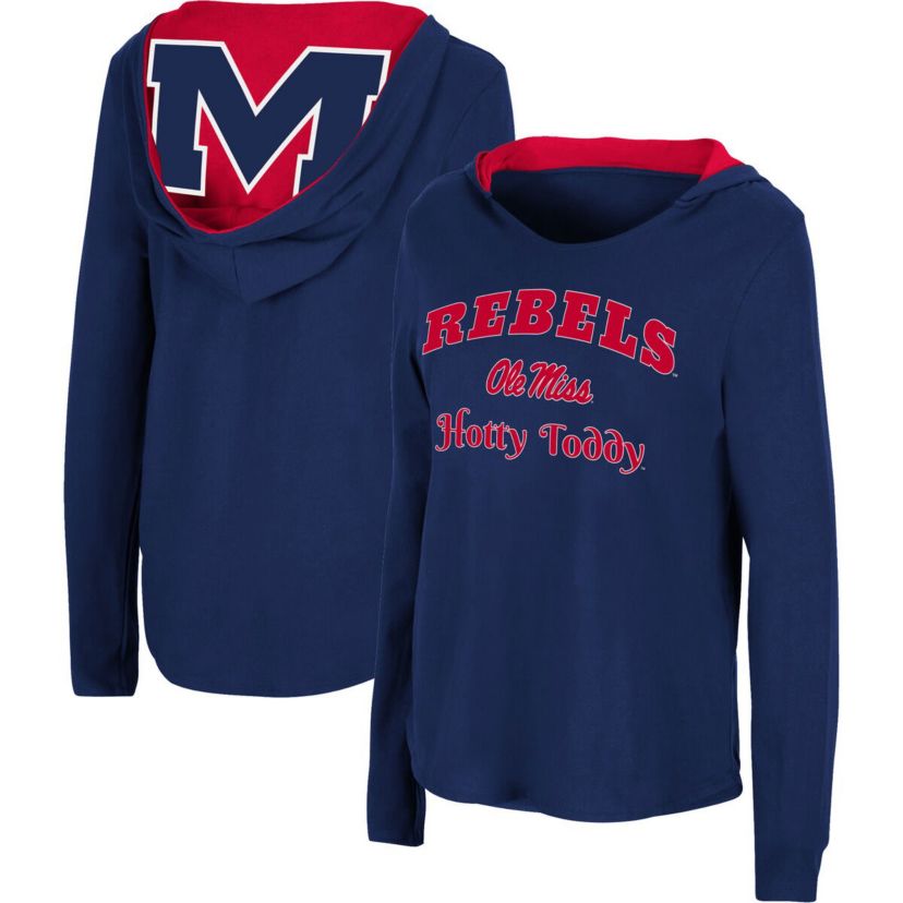 NCAA Ole Miss Rebels Catalina Hoodie Long Sleeve T-Shirt