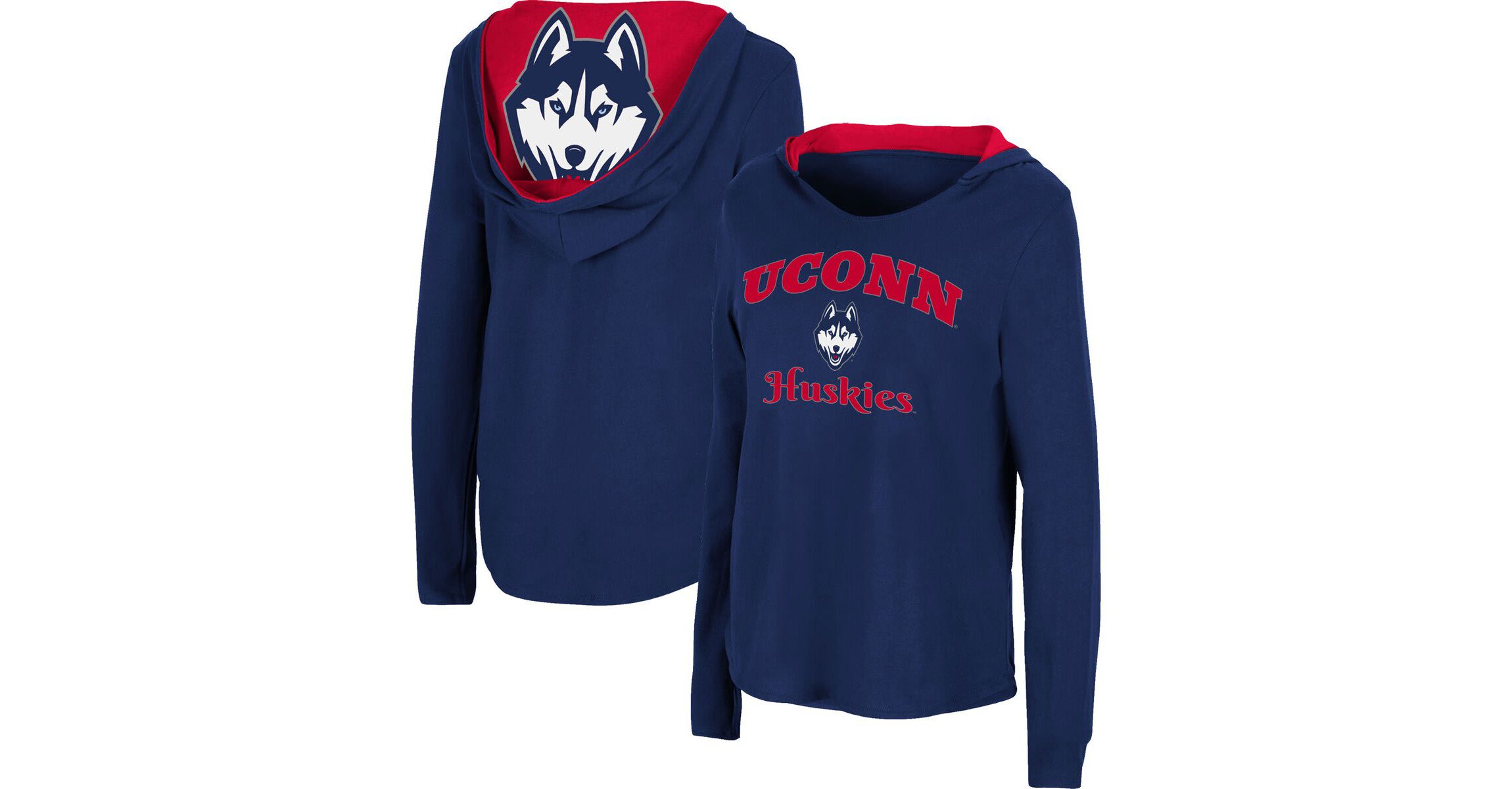 Connecticut Huskies NCAA UConn Huskies Catalina Hoodie Long Sleeve T-Shirt