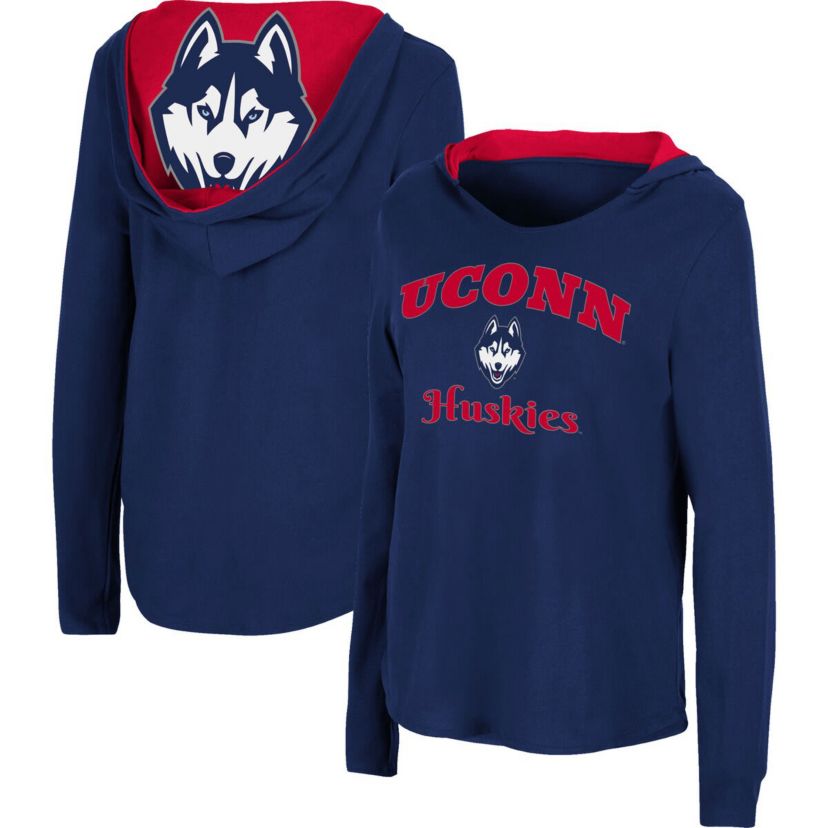 Connecticut Huskies NCAA UConn Huskies Catalina Hoodie Long Sleeve T-Shirt