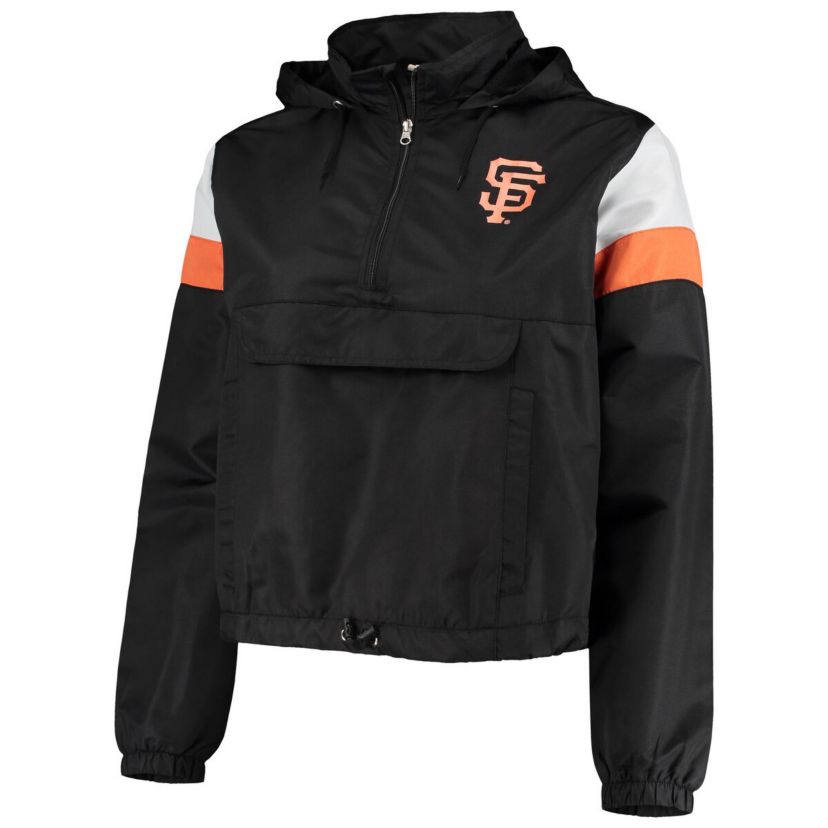 MLB San Francisco Giants Plus Size Anorak Quarter-Zip Hoodie Jacket