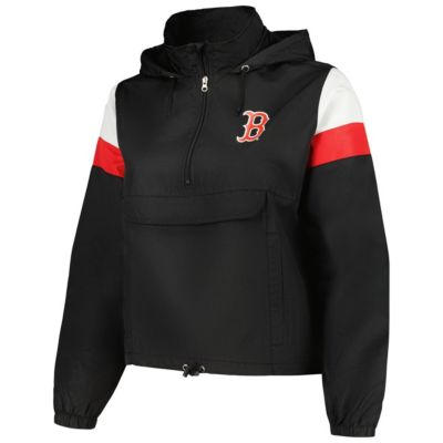 Boston Red Sox MLB Plus Anorak Quarter-Zip Hoodie