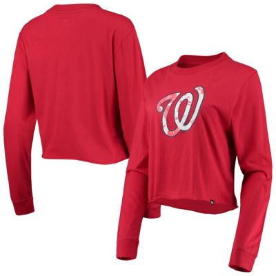 MLB Washington Nationals Baby Jersey Cropped Long Sleeve T-Shirt