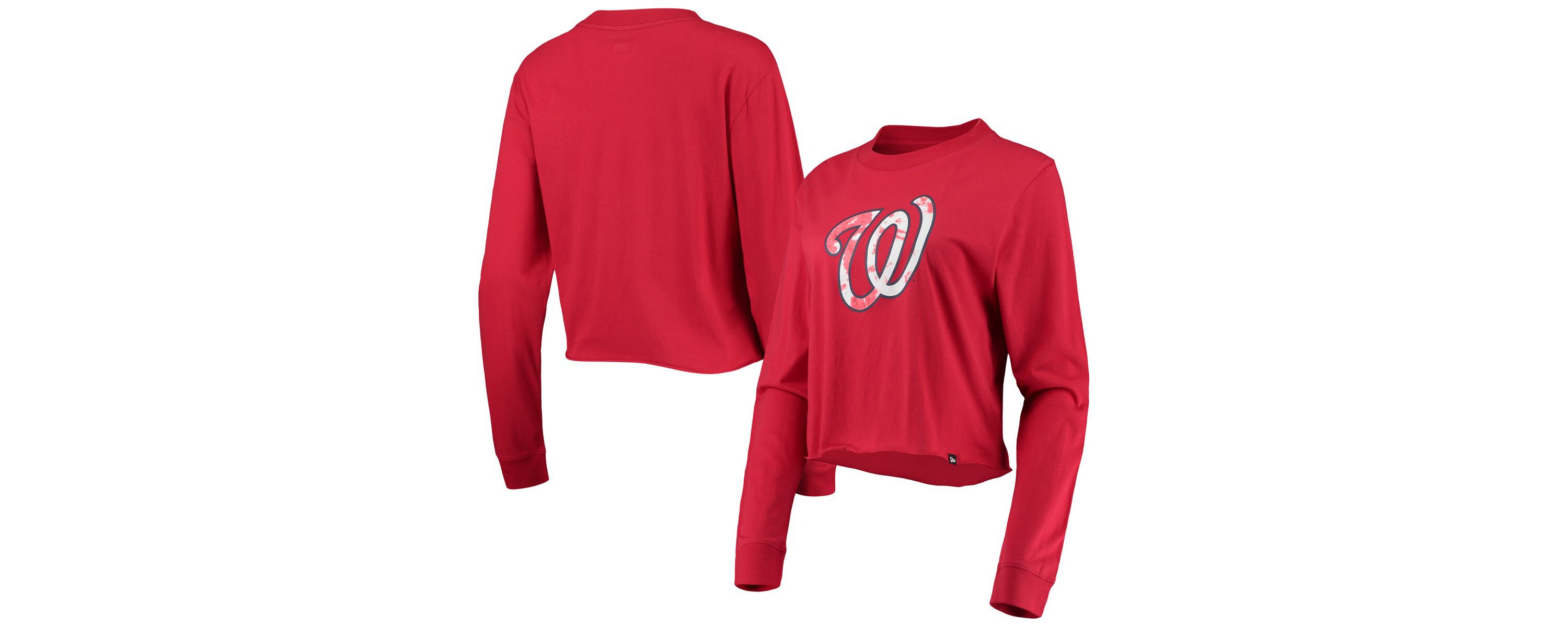 MLB Washington Nationals Baby Jersey Cropped Long Sleeve T-Shirt
