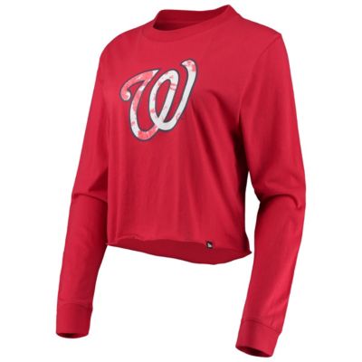 MLB Washington Nationals Baby Jersey Cropped Long Sleeve T-Shirt