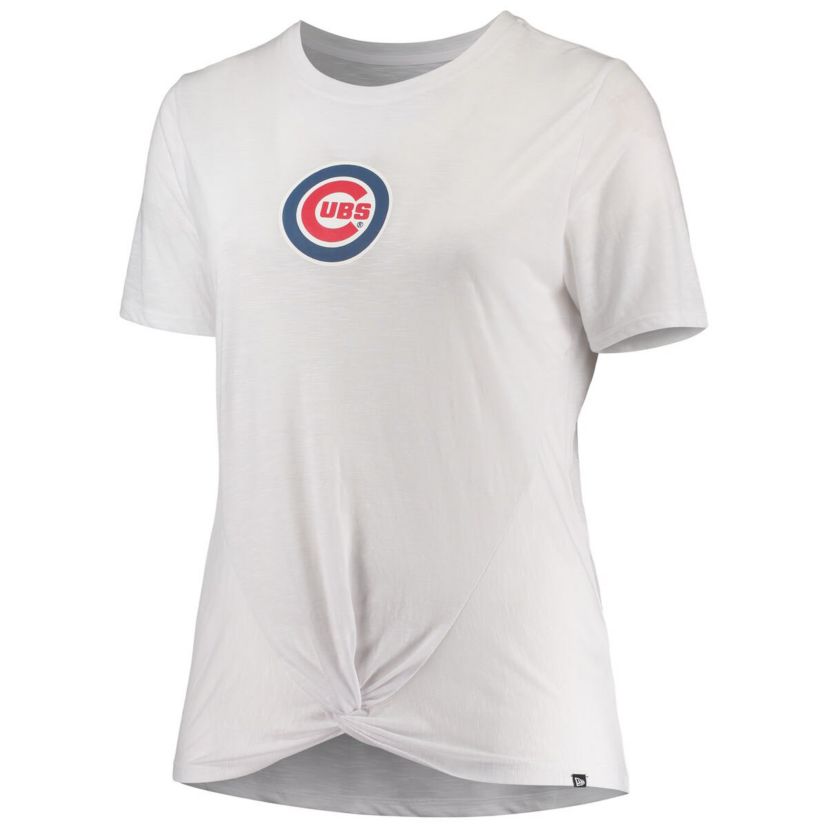 MLB Chicago Cubs Plus Size 2-Hit Front Knot T-Shirt