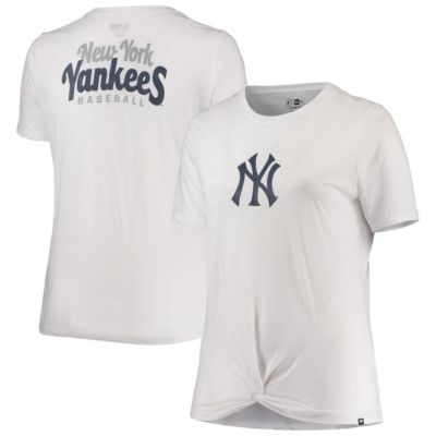 MLB New York Yankees Plus 2-Hit Front Knot T-Shirt