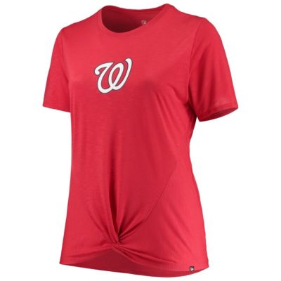 MLB Washington Nationals Plus 2-Hit Front Knot T-Shirt
