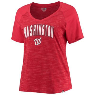 MLB Washington Nationals Plus Raglan V-Neck T-Shirt