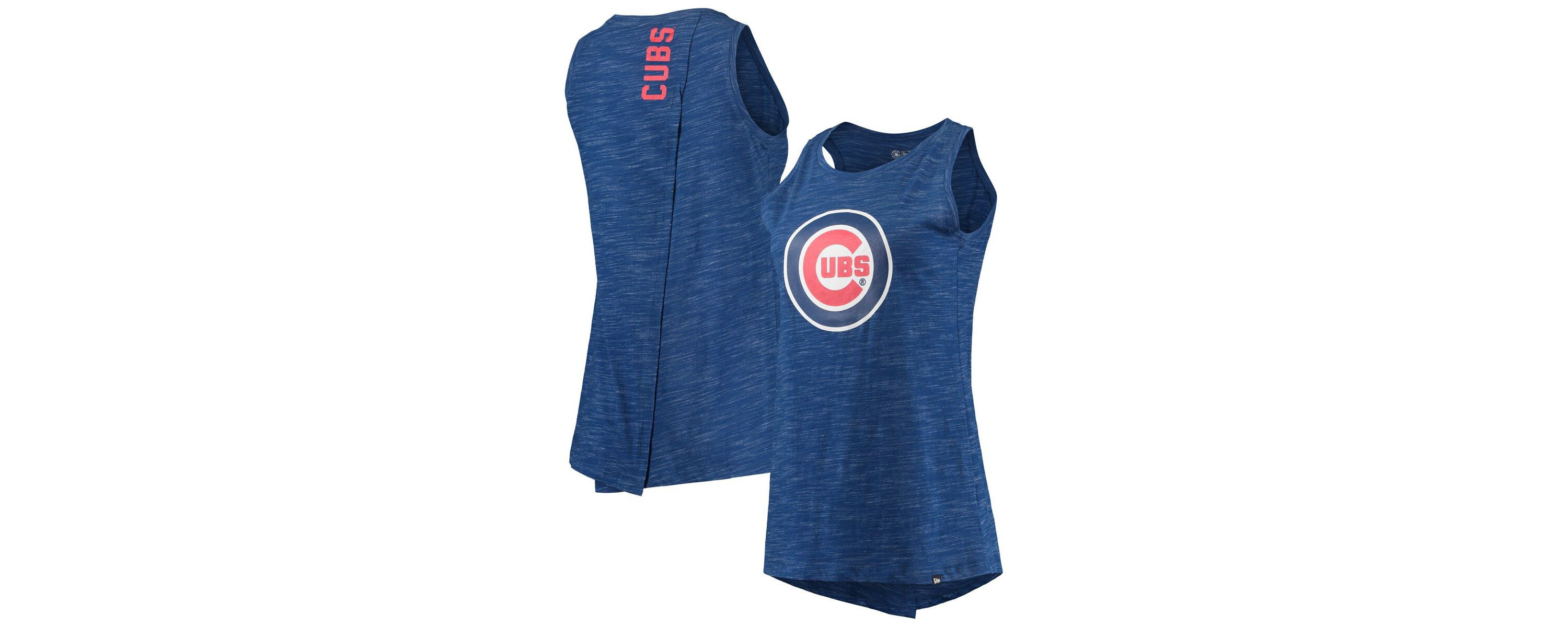 MLB Chicago Cubs Space Dye Back-Knot Tank Top