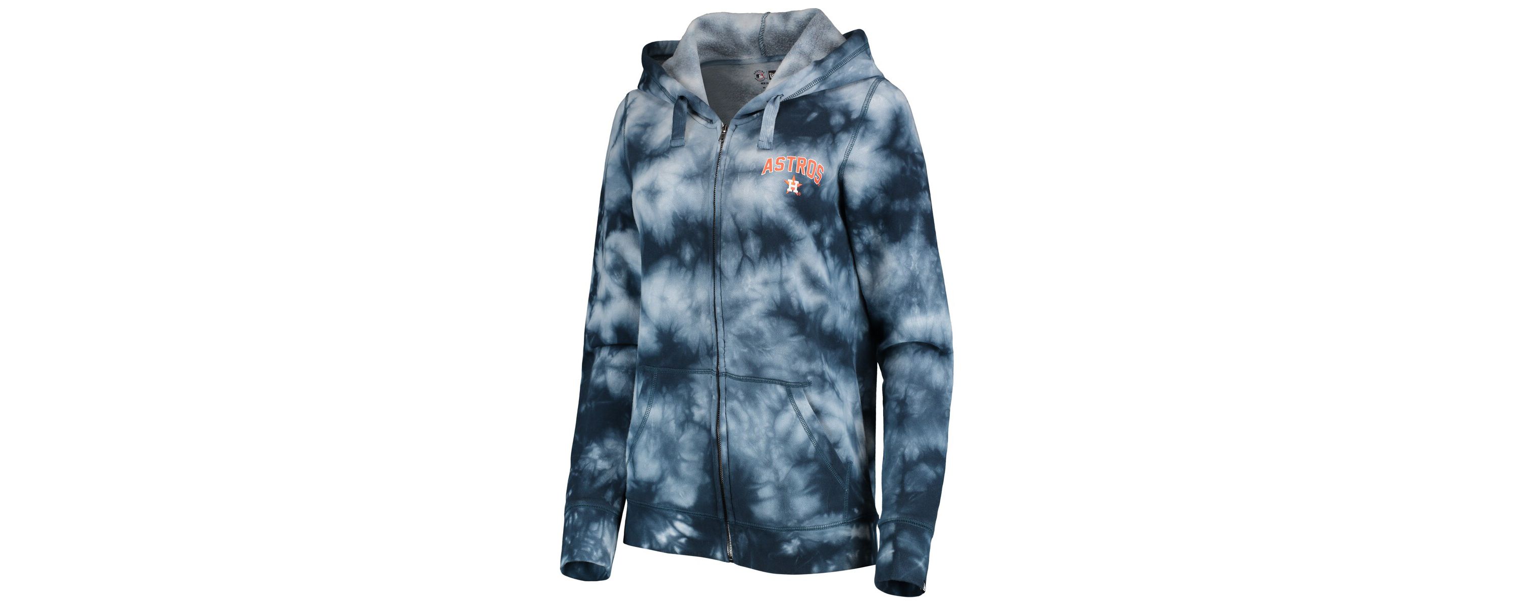MLB Houston Astros Tie-Dye Full-Zip Hoodie