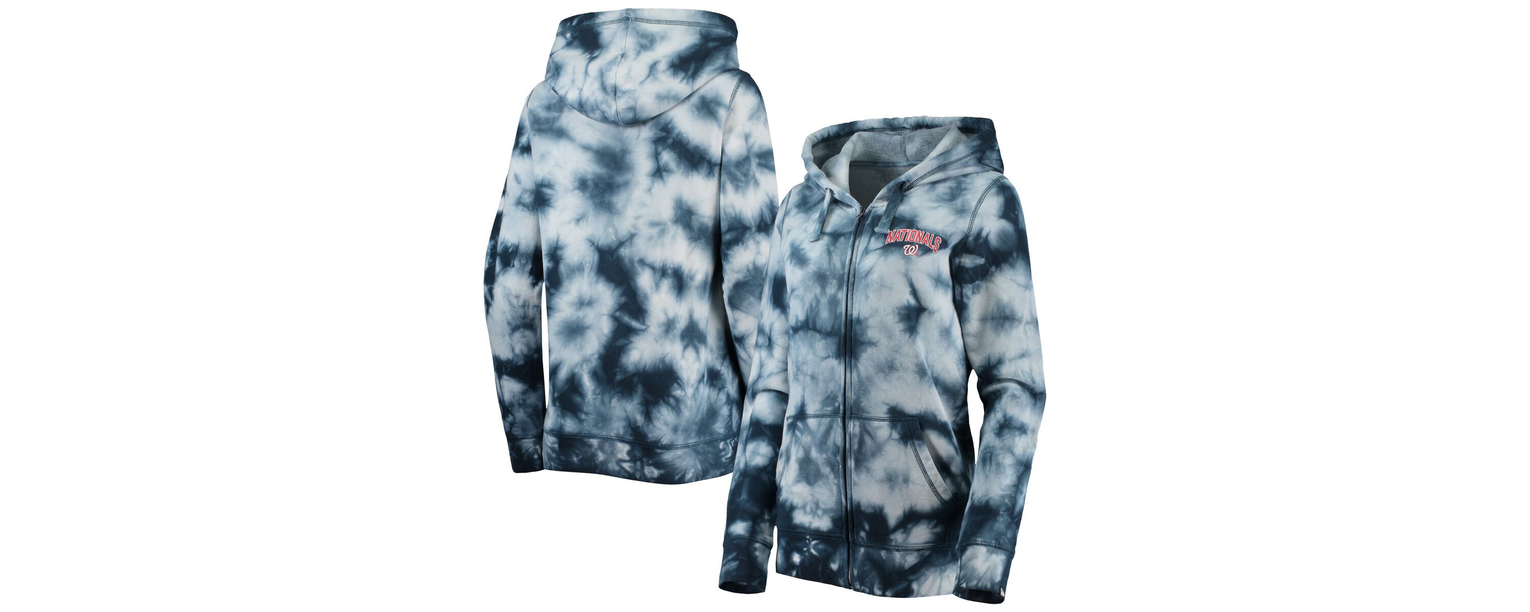 MLB Washington Nationals Tie-Dye Full-Zip Hoodie