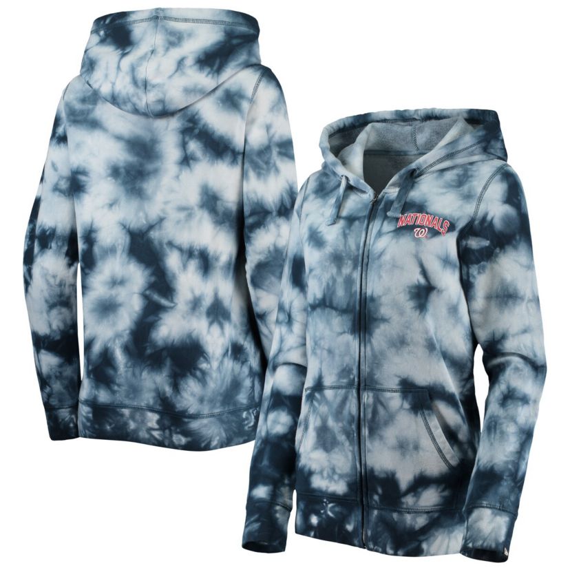 MLB Washington Nationals Tie-Dye Full-Zip Hoodie