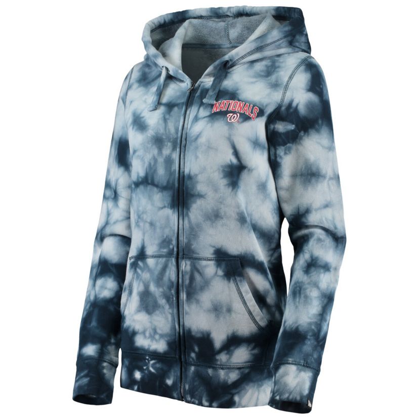 MLB Washington Nationals Tie-Dye Full-Zip Hoodie