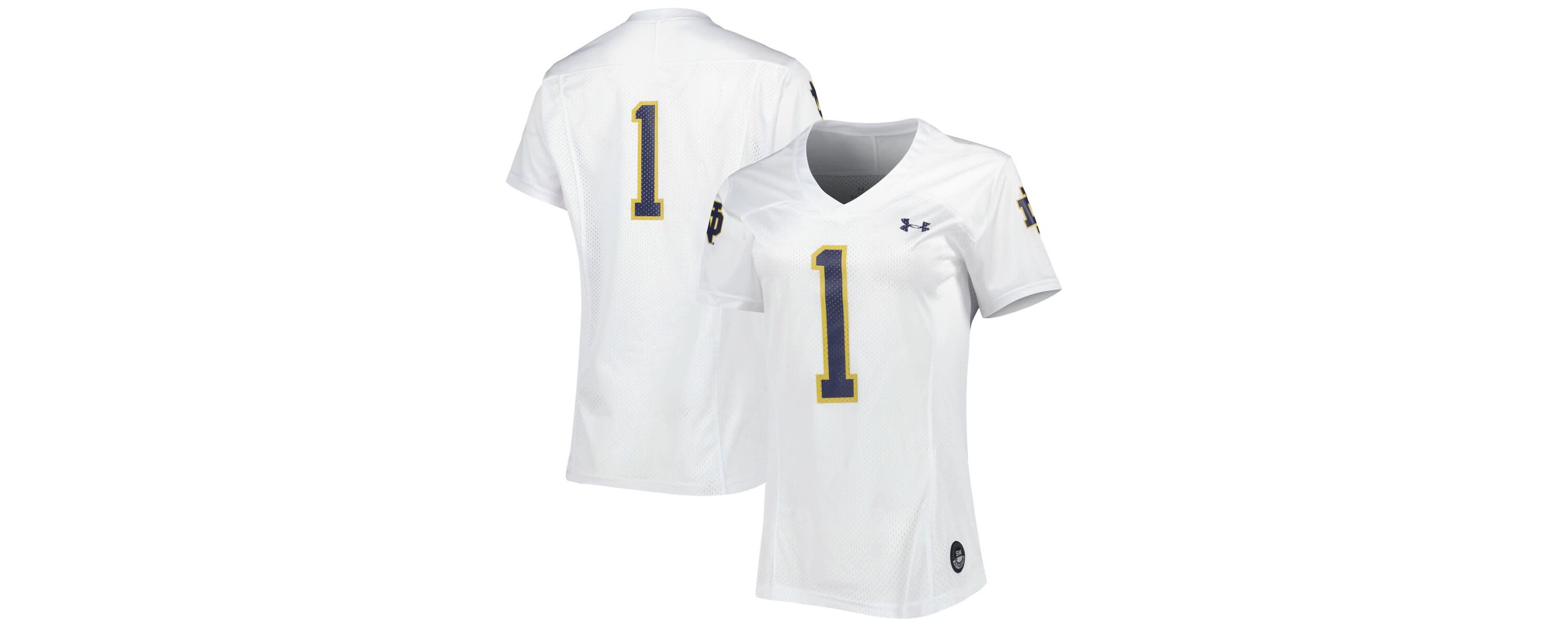NCAA Under Armour #1 Notre Dame Fighting Irish Replica Football Jersey