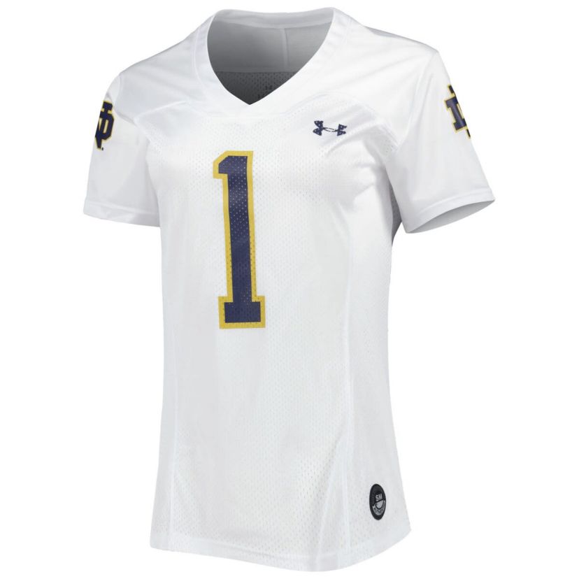 NCAA Under Armour #1 Notre Dame Fighting Irish Replica Football Jersey