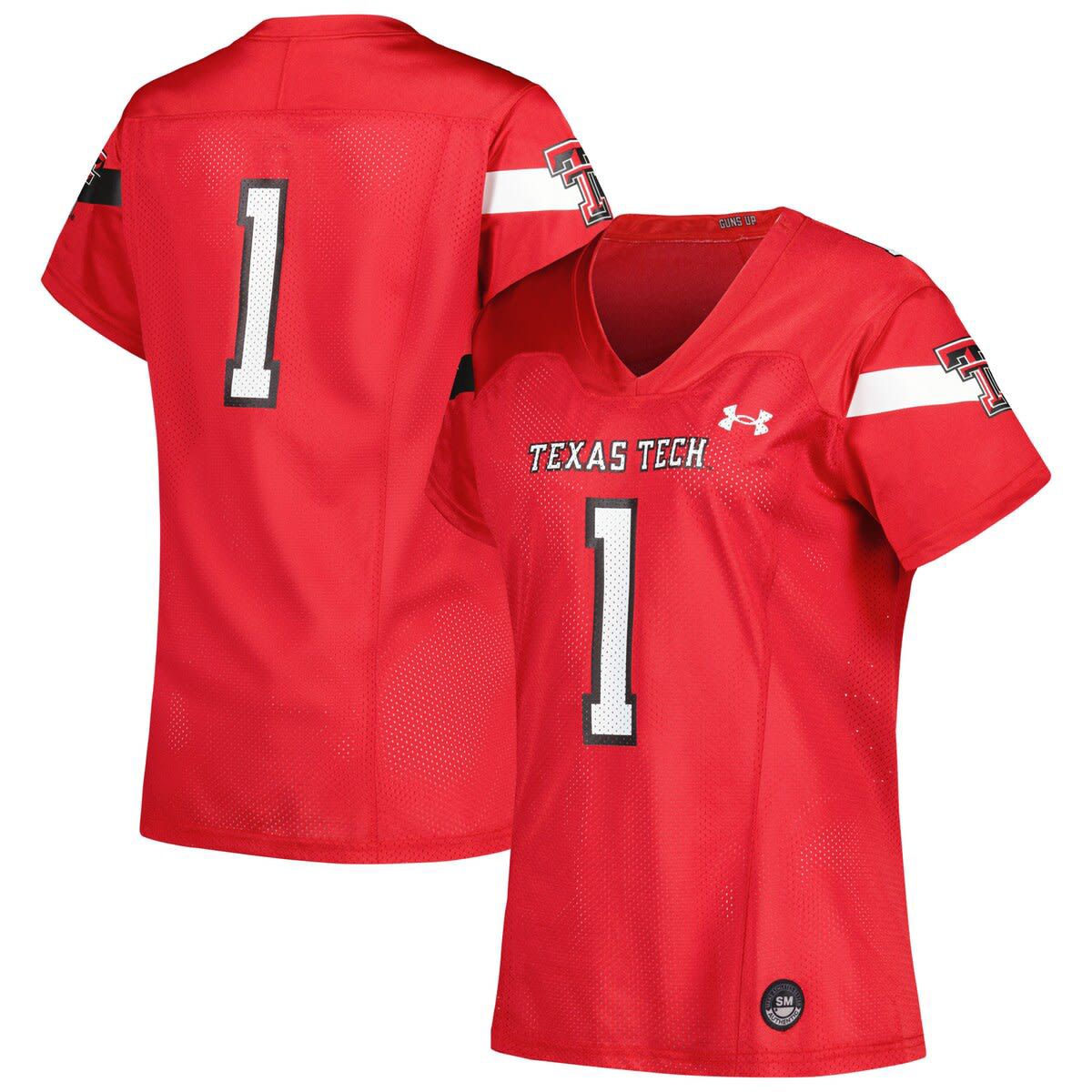 Texas Tech Red Raiders NCAA Under Armour #1 Texas Tech Raiders Replica Football Jersey