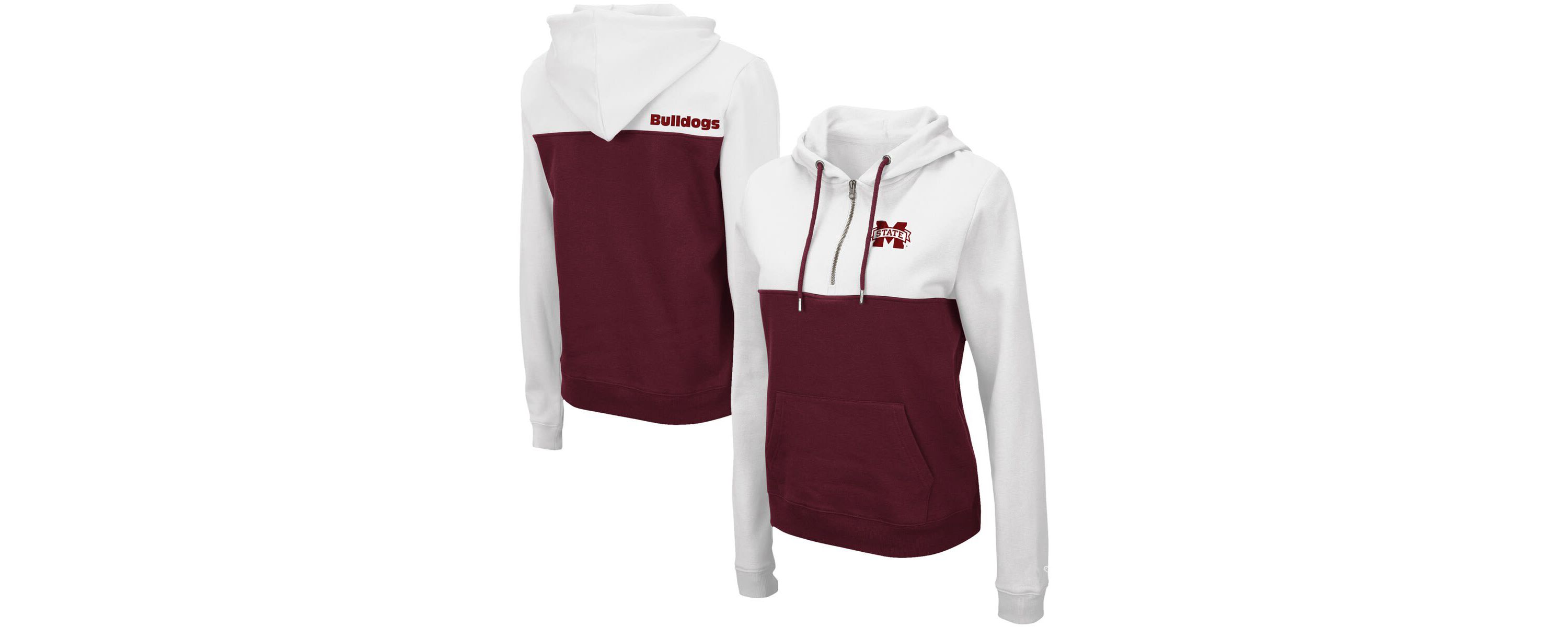 NCAA Mississippi State Bulldogs Aidan Lightweight Half-Zip Hoodie