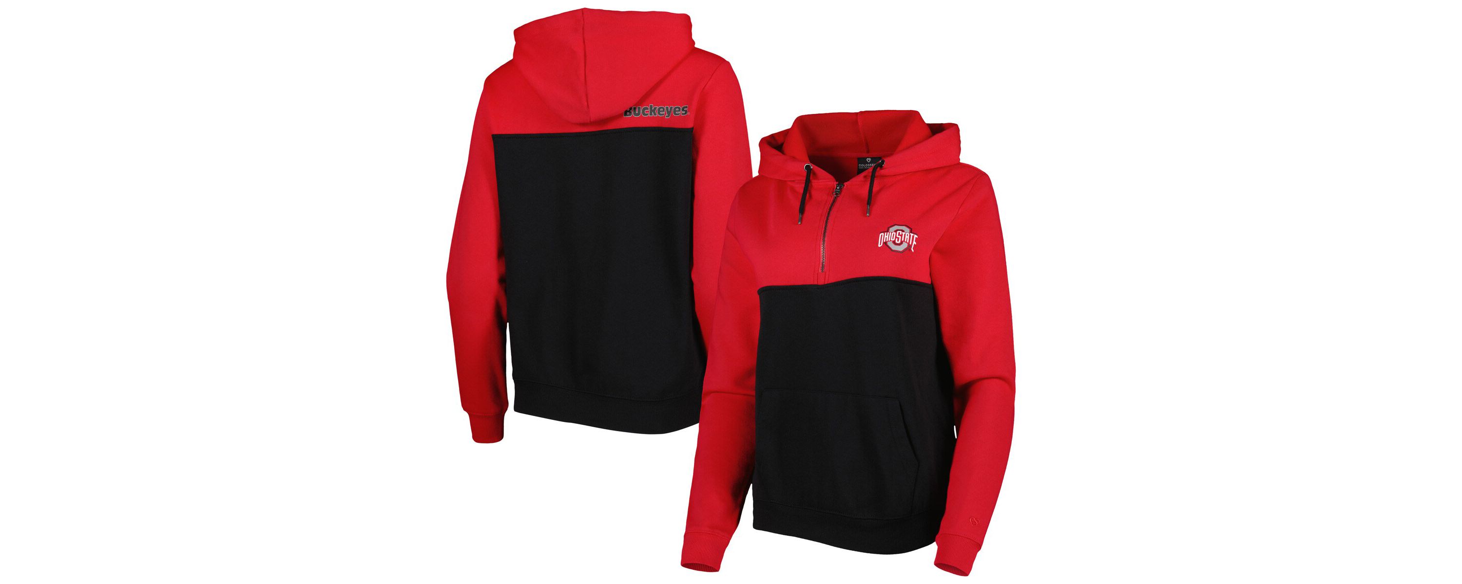 NCAA Ohio State Buckeyes Aidan Lightweight Half-Zip Hoodie