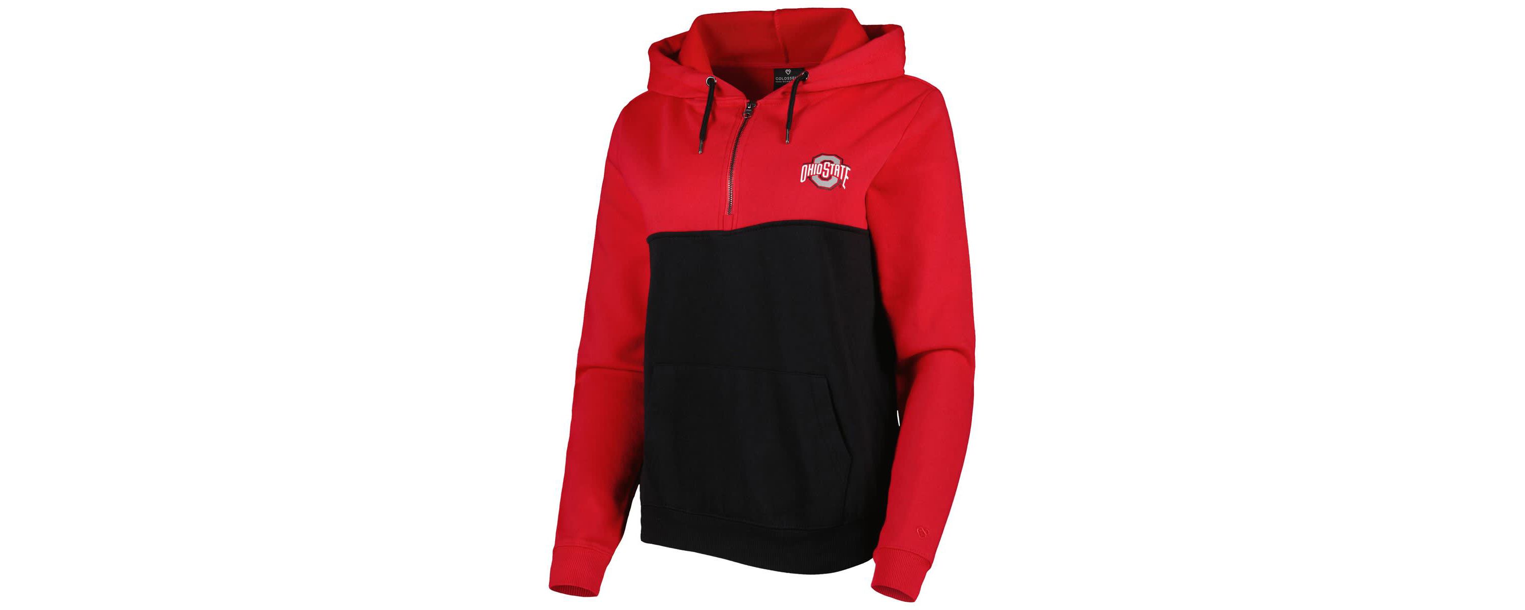 NCAA Ohio State Buckeyes Aidan Lightweight Half-Zip Hoodie