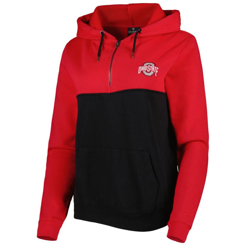 NCAA Ohio State Buckeyes Aidan Lightweight Half-Zip Hoodie