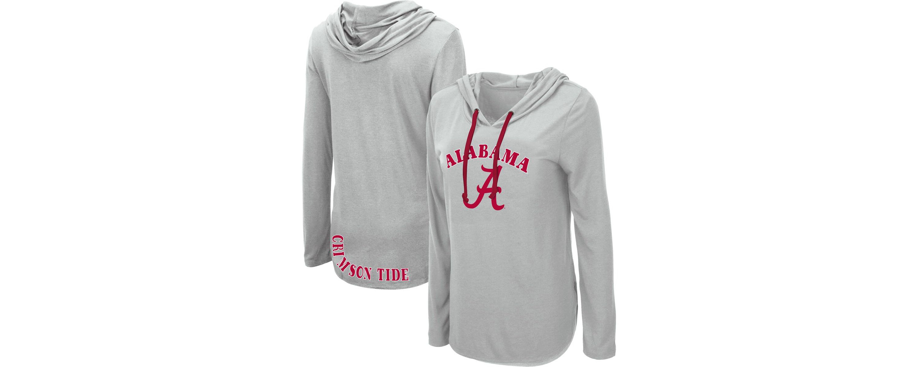 Alabama Crimson Tide NCAA Alabama Tide My Lover Lightweight Hooded Long Sleeve T-Shirt