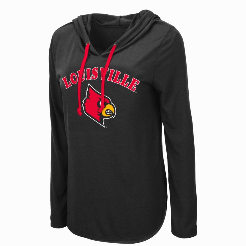 NCAA Louisville Cardinals My Lover Lightweight Hooded Long Sleeve T-Shirt