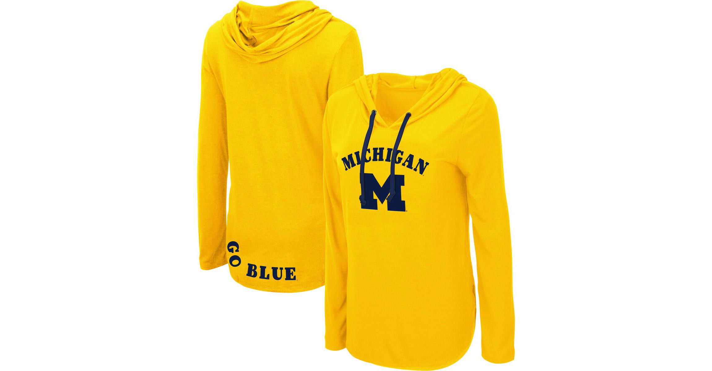 NCAA Michigan Wolverines My Lover Lightweight Hooded Long Sleeve T-Shirt