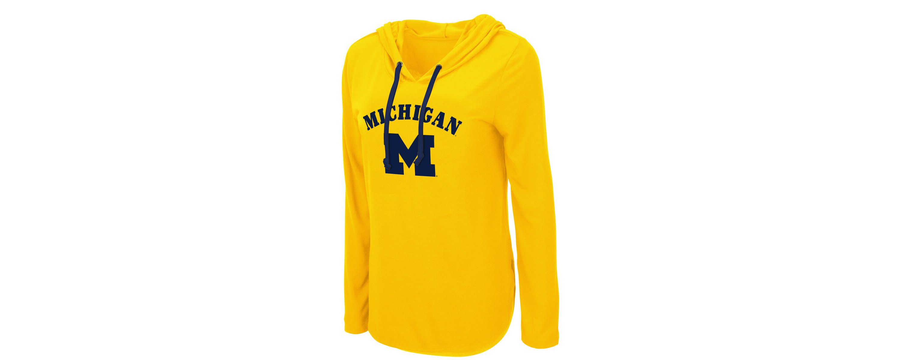 NCAA Michigan Wolverines My Lover Lightweight Hooded Long Sleeve T-Shirt