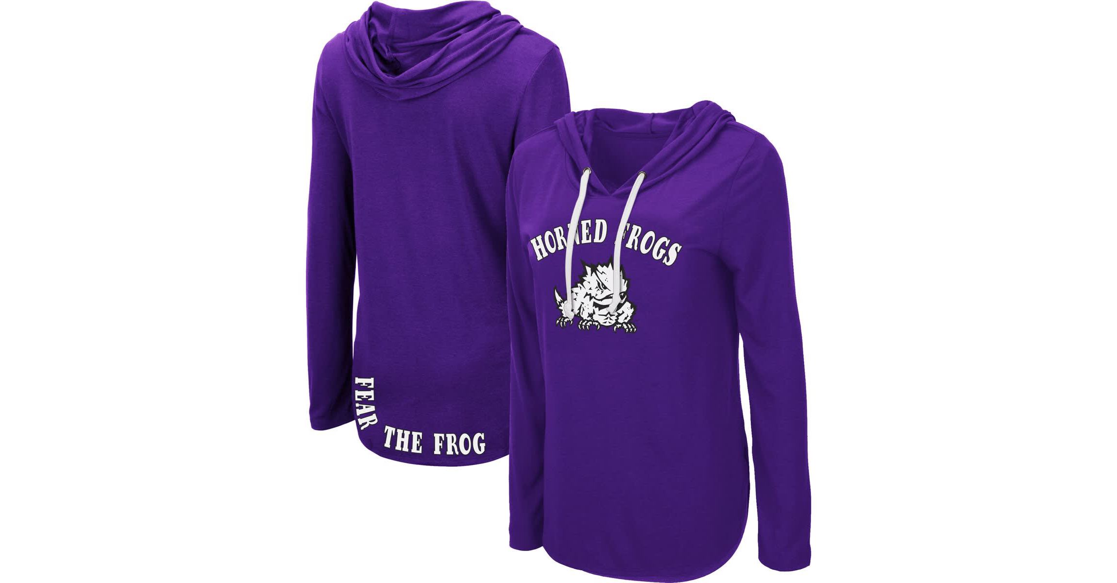 NCAA TCU Horned Frogs My Lover Lightweight Hooded Long Sleeve T-Shirt