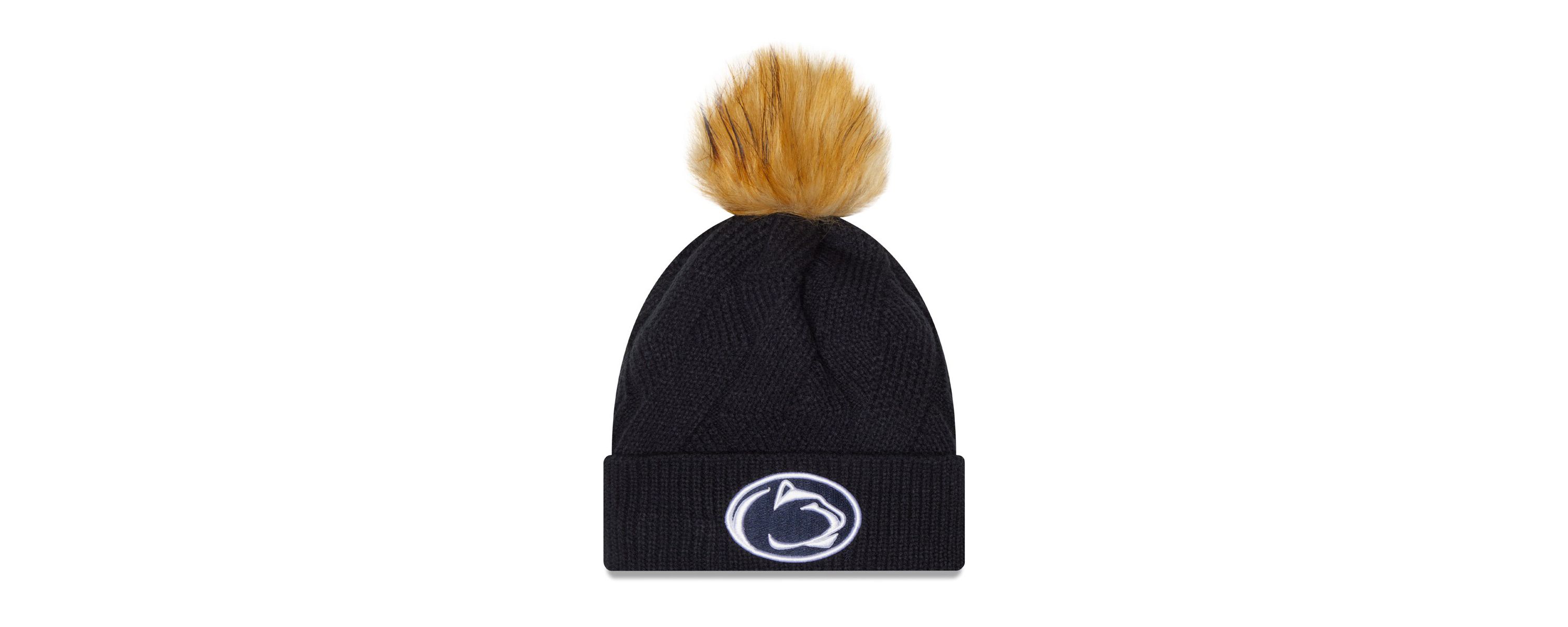 NCAA Penn State Nittany Lions Snowy Cuffed Knit Hat with Pom
