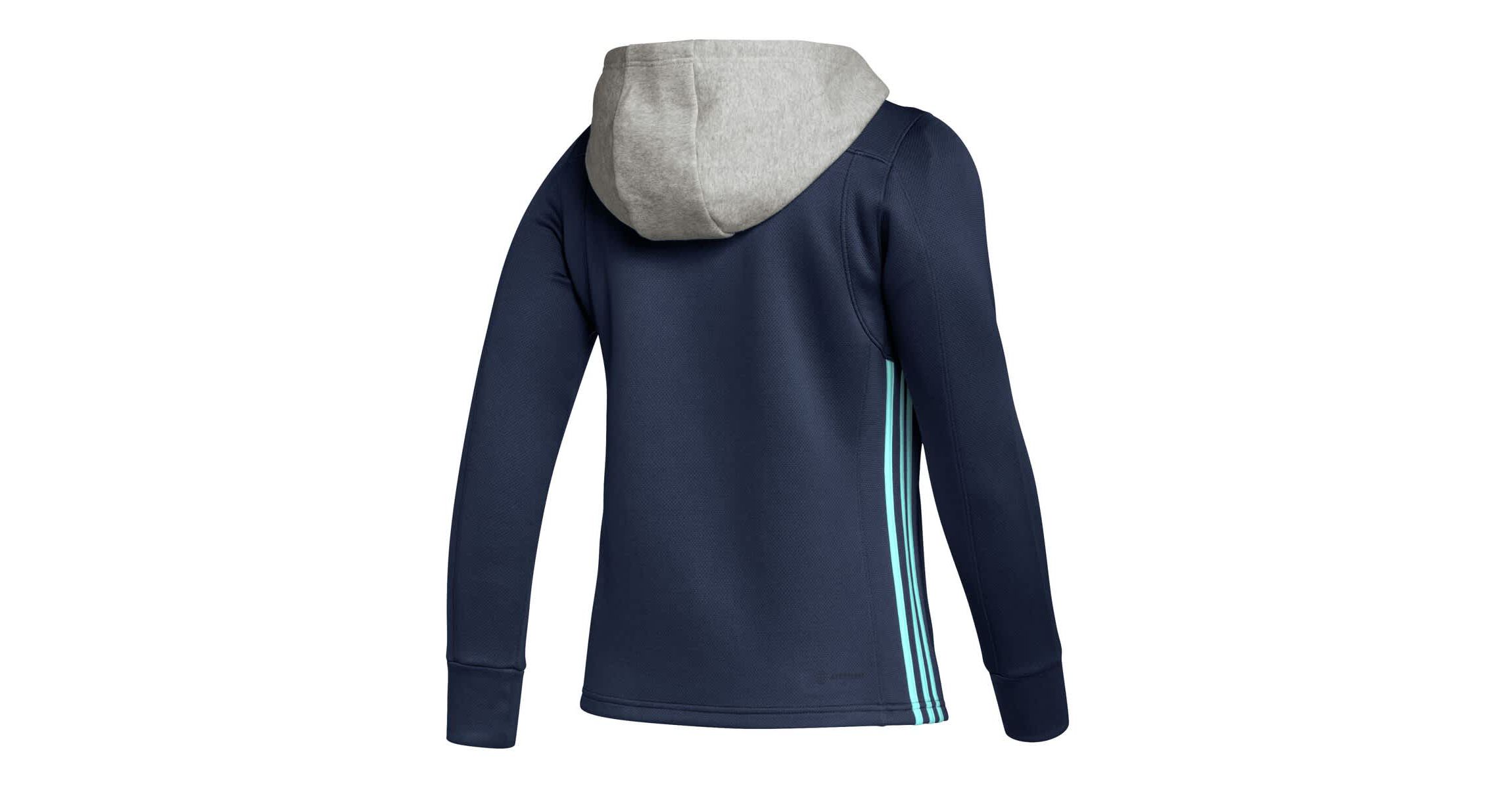 NHL Deep Sea Seattle Kraken Skate Lace Primeblue Team Pullover Hoodie