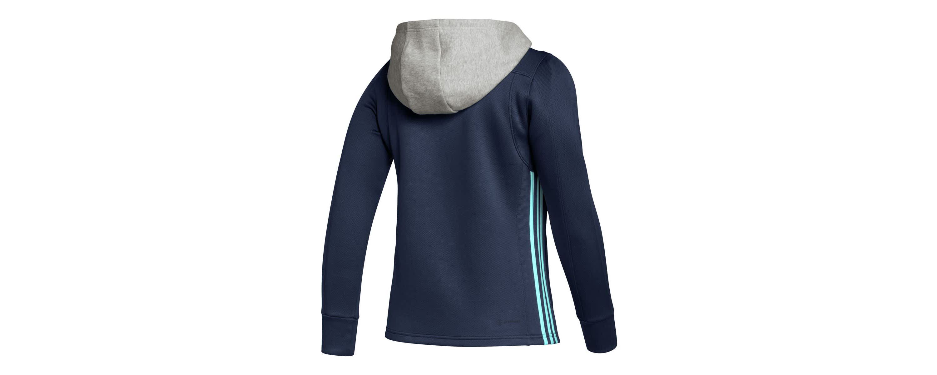 NHL Deep Sea Seattle Kraken Skate Lace Primeblue Team Pullover Hoodie