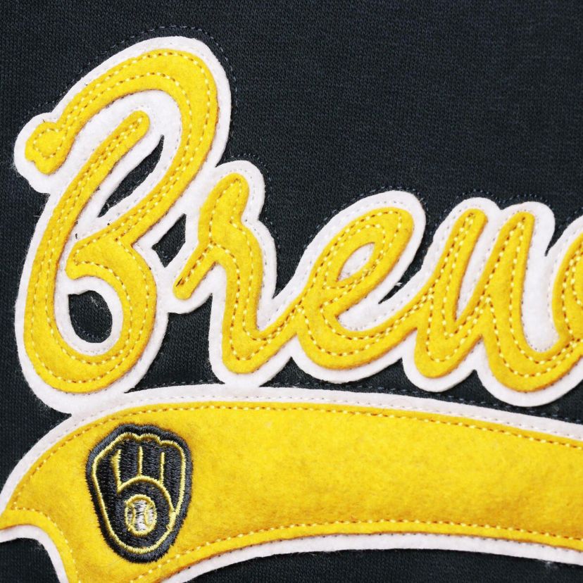 MLB Milwaukee Brewers Plus Size Side Split Pullover Hoodie