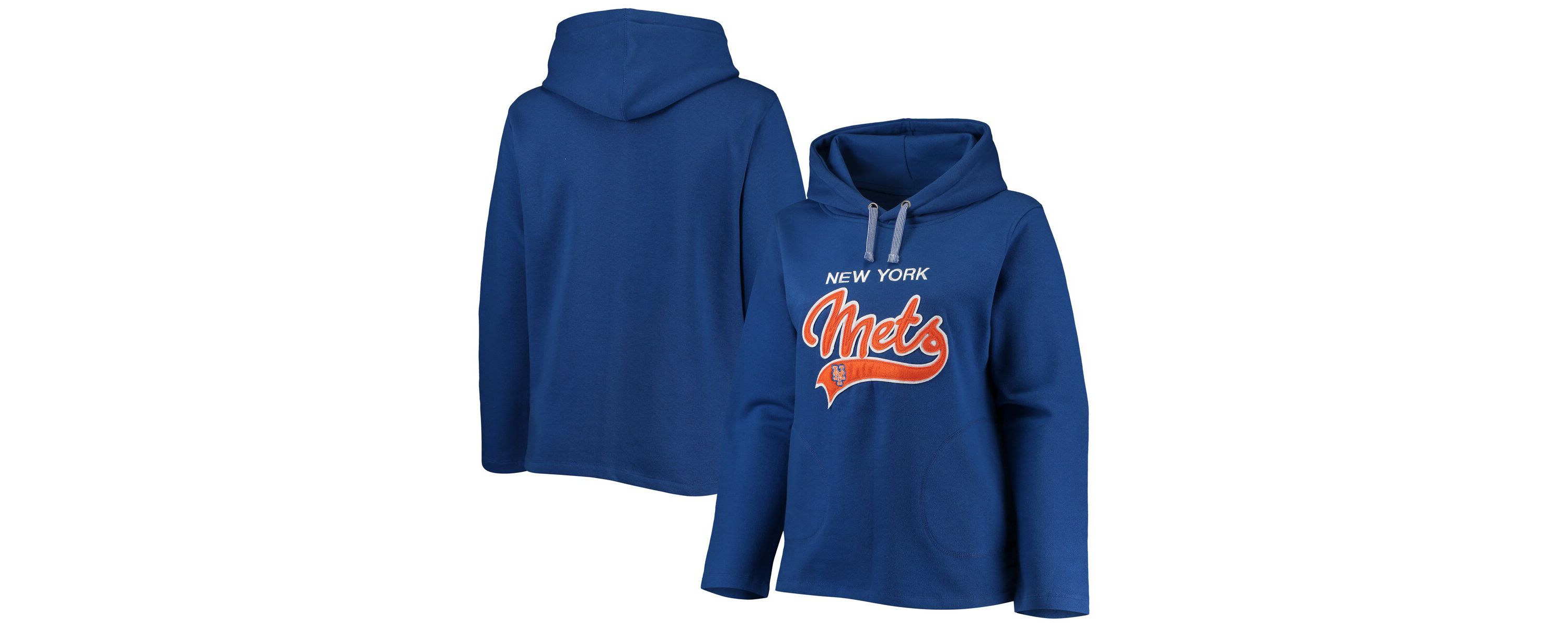 MLB New York Mets Plus Size Side Split Pullover Hoodie