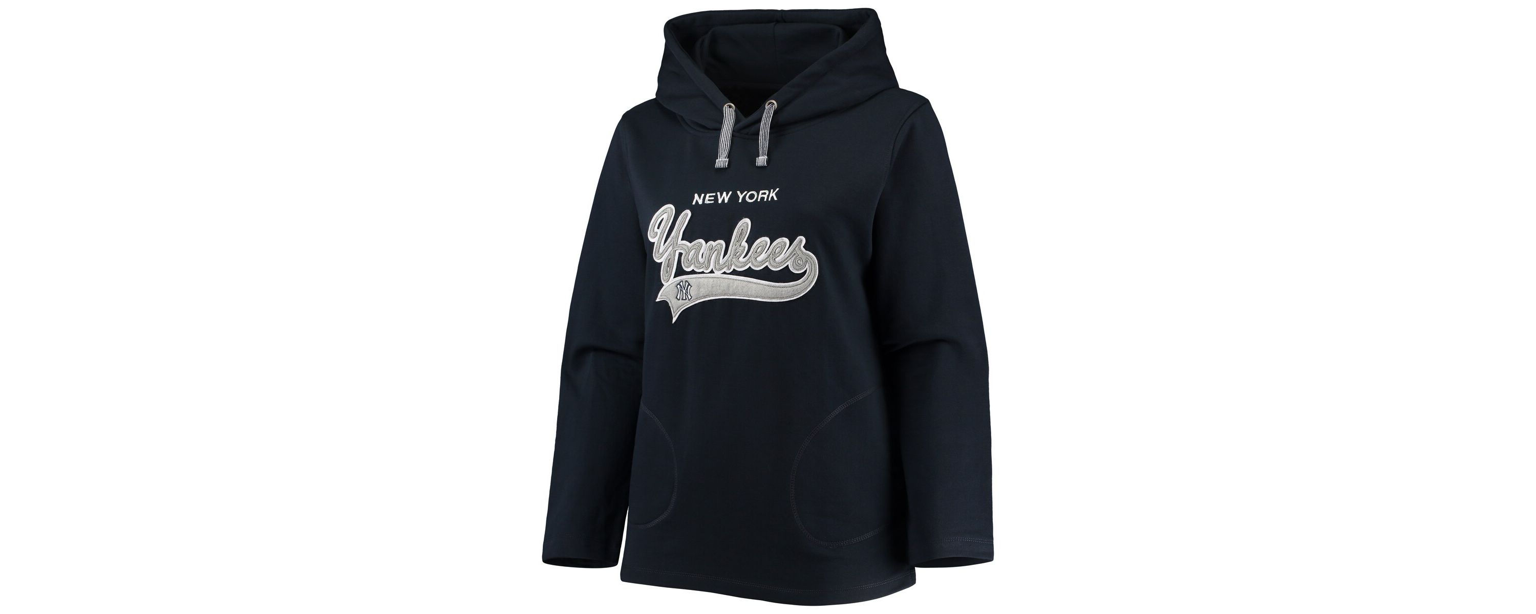 MLB New York Yankees Plus Size Side Split Pullover Hoodie